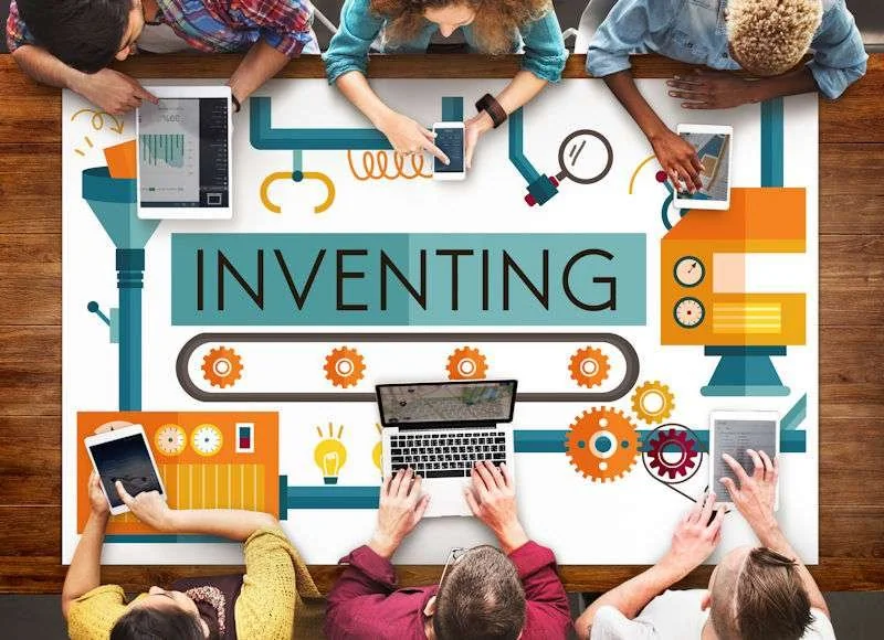Illustration Inventing, travail d'équipe